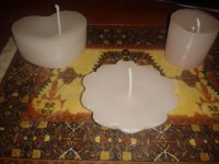 velas con formas...5 velas con diferentes formas o iguales